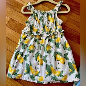 Old Navy Lemon Linen Dress 18-24 month